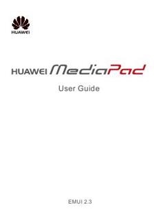 Huawei MediaPad T1 7.0 Pro manual. Smartphone Instructions.
